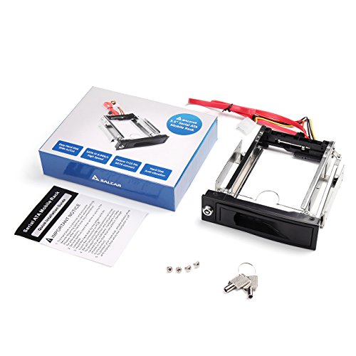 Salcar 3.5″ Wechselrahmen – SATA I/II/III HDD Fesplattenrahmen im 5.25″ Laufwerksschacht - 6