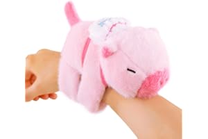MEZHEN Capybara Pulsera Peluche Slap Bracelets Capybara Rosa Pulsera de Bofetadas de Animales Navidad Fiestas de Cumpleaños Pascua