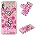 Produktbild Xiaomi Redmi Note 5 Pro Hülle, KANTAS Weich Silikon Flüssiger Glitzer Treibsand Schutzhülle Handyhülle Rückseite TPU Ultra Dünn Bumper Back Cover für Xiaomi Redmi Note 5 Pro, Rosa Schmetterling