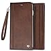 Price comparison product image iPhone 6,6s Wallet Case, QIALINO Stylish Genuine Leather Flip Cover, with Magnetic Closure and Card slot holder & Cash Pocket for 4.7" Apple iphone6, 6s
