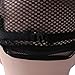 Nylon Hair Wig Weaving Cap Snood Net Stretch Mesh Liner Breathable With Ear Wings - Black