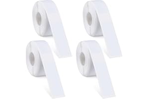 UOMTREO 4 Rolls Label Maker Tapes for Phomemo D30, 12 x 40mm Thermal Labels Printer Sticker Paper with Self-Adhesive Waterproof Adhesive Label Printer Tape Paper for Office Household Supplies (640 Pcs)