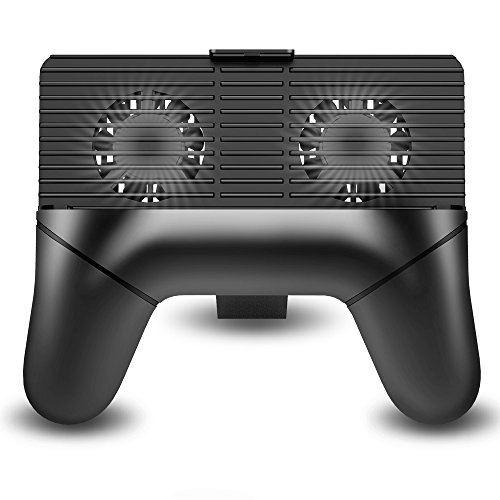 Handy HeizkÃ¶rper, Simpeak 4 in 1 Handy KÃ¼hler StÃ¤nder Portable Power Bank 2000mAh Gamepad LÃ¼fter Game Controller fÃ¼r iPhone Samsung Moto HTC Huawei, Schwarz