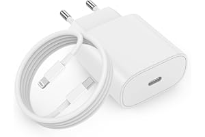 DGVERS 20W Ladegerät USB C für iPhone 14 13 12 11 SE Pro/Pro Max/Plus, Schnellladegerät& 1M Ladekabel Schnellladekabel USB C auf Lightning Kabel für iPhone/iPad, USBC Charger/Adapter/Netzteil/Stecker