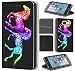 Produktbild Hülle Beidseitig LG G6 LG G6 Hülle von CoverHeld Premium Flipcover Schutzhülle Flip Case Motiv (555 Pferd Pferde Gelb Rot Lila Grün)
