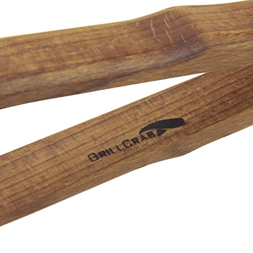 Küchenzange und Grillzange von GrillCrab, Holz Dunkel / Made in Germany - 3