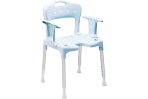 ETAC Swift grigio-Sedia da doccia con schienale e braccioli