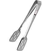 TIARA 1Pc Slotted Sandwich Tong Stainless Steel 22cm Length Cooking and Serving Food Roti Chapati BBQ Salad Tong