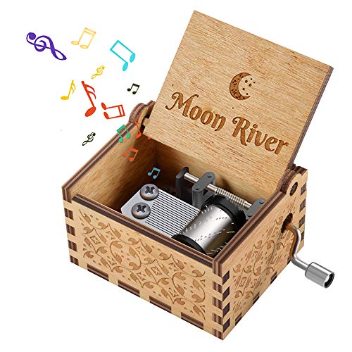 CITOY Regalo para niñas, niños, Adolescentes, Caja de música Decorativa con manivela de Madera, Regalo de Juguete para Esposa, Novia, Regalo de cumpleaños para niños de 2 a 9 años