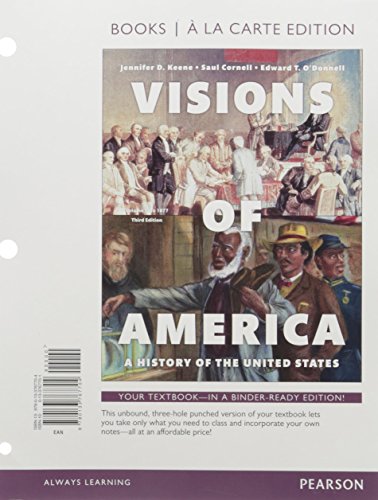 Preisvergleich Produktbild Visions of America, Volume One, Books a la Carte Edition Plus Revel -- Access Card Package