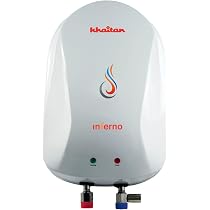 Buy Khaitan Inferno 3Ltr - 3KW Instant Water Heater (Geyser) with Stainless  Steel Tank (White, 3 Liters, KGI03S) Online at Low Prices in India -  Amazon.in