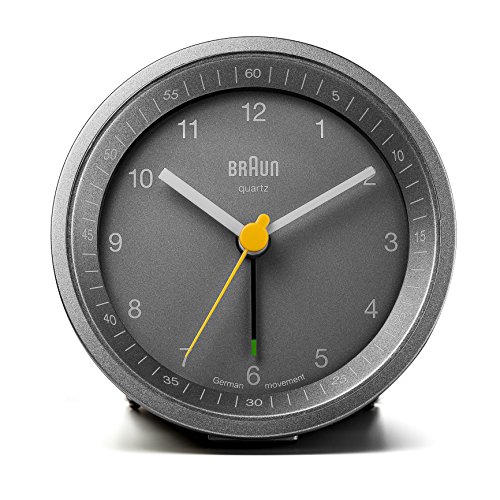 Braun Wecker Analog Snooze Light dunkle grau BNC007GYGY-NRC