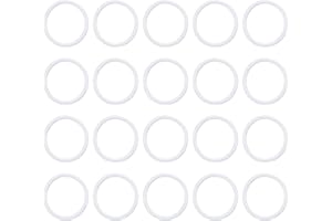 UHATa Silicone Rubber O Ring 14mm ID, 17mm OD, 1.5mm Width VMQ Washer Gasket Sealing-Applications for Pressure Washer Plumbing Sealing-[Qty 20 White]