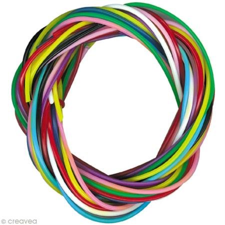 PW International - Bolsita de 12 hilos para escubidú - Colores Vives - Sin ftalatos