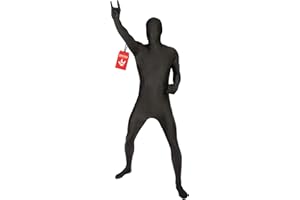 MORPHSUITS Morphsuit Full Body Costume - Black, L | Original Bodysuit for Adults & Kids | Super Stretch Suit Great for DIY Party Outfit | Halloween, Cosplay, Fancy Dress | For Men & Women