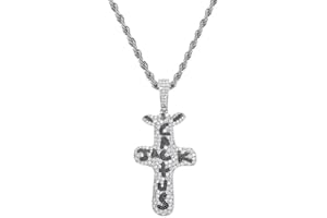 KMASAL 18 Karat Vergoldete Labrador-Diamant-Halskette Iced Out Cactus Jack Pendent Hip Hop-Kette Für Männer Frauen