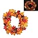 Produktbild Kürbisse Ernte Seide Herbst Haustür Kranz 17.72inches, Herbst Tür Kranz (ohne batteriebetriebene Licht) für Haustür Thanksgiving Dekoration Indoor Seasonal Herbst Home