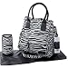 Yummy Mummy Large Designer Changing Bag Zebra Black Blue Mat Baby Nappy Diaper / Baby Infant Toddler Kids Child Boys Girls Cool Unique Special Activity Present Outdoor Indoor Room Popular Classic Newborn Equipment Items Gear Outside Professional Tools Shop Store Parents