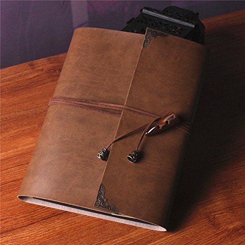 Saibang persönliches Fotoalbum, handgefertigt, Leder, Retro, Srapbook, Gästebuch, zum Selbstgestalten von Alben