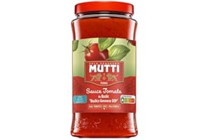 Mutti Pasta Sauce Rossoro Tomato With Genovese Basil Pdo, 400 g (Pack of 6)