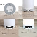 LUJII Bluetooth Lautsprecher Wireless Lautsprecher Lampe Lautsprecher Neueste Intelligente Tragbares Bluetooth Lautsprecher Multi Funktion Musik Sound Box LED Kinder Nachtlicht Touch Control Lamp (4 Dimmstufen Touch Lighting Sensor Schalter Augenschutz Lichtquelle) und Wecker Alarm mit Eingebauten Wiederaufladbaren 1800mAh Batterie – TF Karte Unterstützt – Freisprecheinrichtung – USB Charging Bluetooth Speaker Geeignet für den Innen und Außengebrauch Kids Home Deco Arbeiten Lesen Camping usw - 5