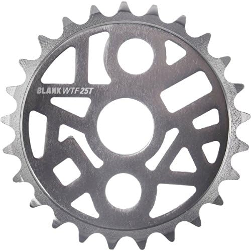 Blank BMX WTF 25 tooth sprocket chainwheel polished