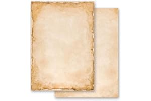 20 fogli di carta da lettera decorati Antico & Storia VINTAGE DIN A4 - Paper-Media