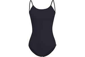 ZYXWVU Body Danza Classica Donna con Scollo Tondo per Balletto e Ginnastica