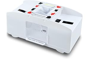 Nileole 2/6 Decks Automatic Card Shuffler, Electric Shuffler for UNO, Phase 10, Skip-BO, Texas Hold'em, Poker, Home Card Games, Cards Against Humanity