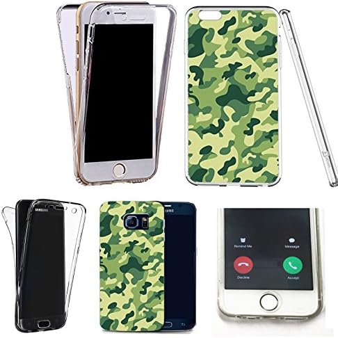 360° silicone gel full body Case Cover for apple iphone 5 5s SE light camoflage