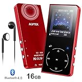 【Große Kapazität】 Integrierter 8GB-interner Speicher und erweiterbare 128GB Micro-TF-Karte (nicht enthalten), ermöglicht das Herunterladen von Songs bis zu 8000.Nach 2 Stunden voller Ladung beträgt die Musikwiedergabezeit bis zu 40 Stunden. Dies ist das beste Geschenk für Geburtstag, Weihnachten.