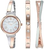 Anne Klein Damen ak-2245rtst roségoldenen Edelstahl Japanisches Quarz-Armbanduhr