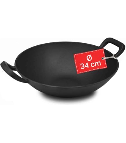 Nexgrill gietijzeren Wok I gietijzeren wokpan voor gasgrill I Wok-pot voor grill ø 30 cm I ProTouch grillaccessoires & BBQ