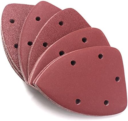 50 Pcs Mouse Detail Sander Sandpaper Mouse Sanding Sheets Sanding Paper Assorted 40 80 120 180 240 Grits