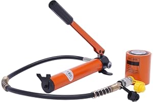 BIUSGIYENY Handpumpe Hydraulik Hydraulikzylinder Hebebock Richtsatz Druck Zylinder Presse Hydraulikzylinder 20T 50mm mit Manuelle Hydraulikpumpe 70Mpa 350CC