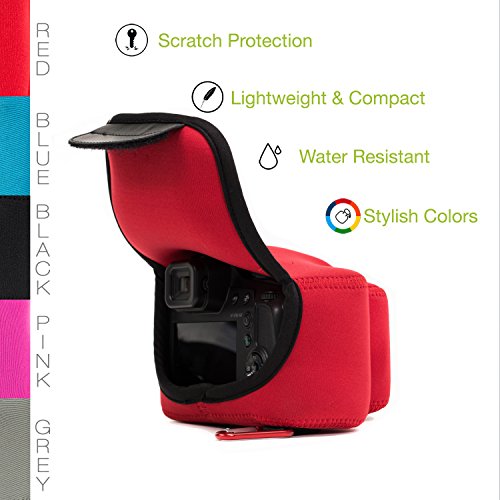 MegaGear MG850 tui avec Mousqueton en N opr ne pour Appareil photo Nikon Coolpix B700 Rouge MegaGear MG850 tui avec Mousqueton en N opr ne pour Appareil photo Nikon Coolpix B700 Rouge