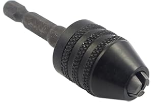 Yakamoz 0.3-6.5mm Keyless Drill Chuck Conversion Tool 1/4 inch Hex Shank Quick Change Adapter Converter