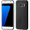 Muzz Samsung Galaxy S7 Edge TPU Silicone Ultra Thin Soft Case Back Protective Black Cover For S7 Edge