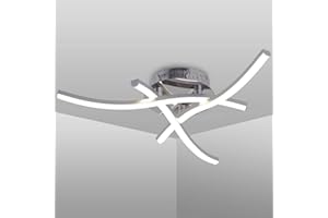 MIAWTRO LED Ceiling Lights - Elegant Curved Design Ceiling Light,21W Cool White Light 6000K 3 Built-in LED Boards, 1600 Lumens Modern Ceiling Lighting Fixture for Living Rooms, Bedroom, Kitchen Hallway