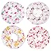 eBoot 10 Pieces Shower Cap Elastic Waterproof Bath Cap Plastic Bathing Hair Cap Lady Salon Hat