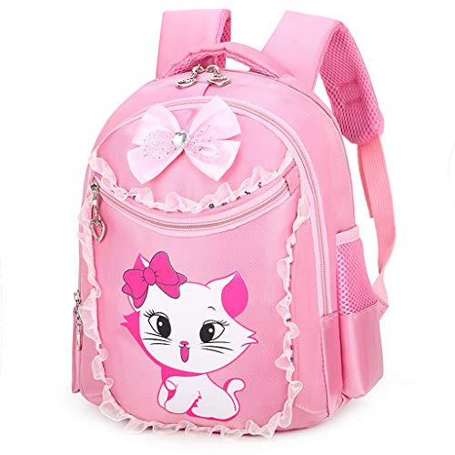 Preisvergleich Produktbild NEU! Tensay Cartoon Cat Bowknot Grundschultasche Schulkinder Rucksack Neutral Umhängetasche, beste Geschenk für Kinder Schulzeit