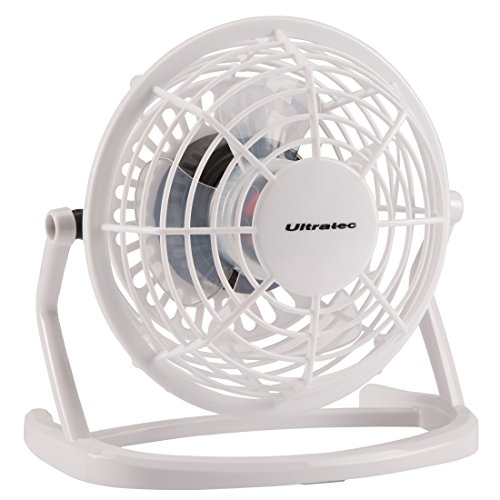 Preisvergleich Produktbild Ultratec USB Mini- Ventilator / Lüfter für den Schreibtisch, Weiß