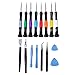 Price comparison product image 16 in 1 Set for Professional Disassembly Repairing Tools Set for Mobile Devices (Iphone, Ipad, Ipod Touch, PSP, Nintendo Macbook, HTC, Samsung, Nokia, Huawei, LG, Motorola, Sony, etc)