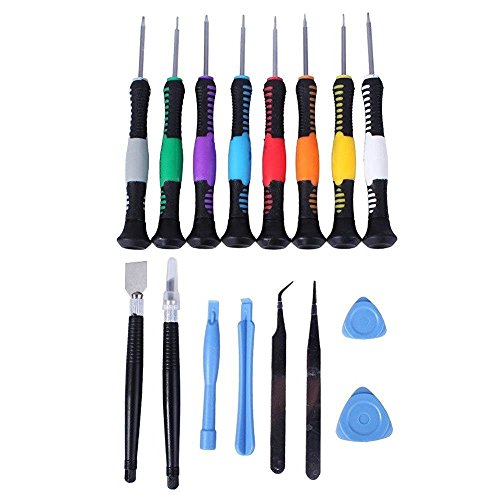 Price comparison product image 16 in 1 Set for Professional Disassembly Repairing Tools Set for Mobile Devices (Iphone,  Ipad,  Ipod Touch,  PSP,  Nintendo Macbook,  HTC,  Samsung,  Nokia,  Huawei,  LG,  Motorola,  Sony