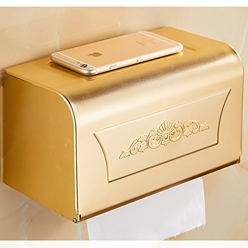 Preisvergleich Produktbild Bbdsj Alu space Gehobenen sie Luxus Europäischen stil handtuchhalter Quadrat Rechteckiger handtuchhalter Cut papierhalter Verschiedene stile 24Cm-F