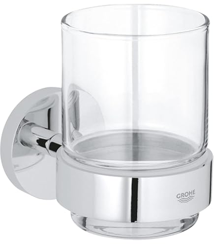 Ripiano Vetro Per Bagno GROHE - Fissaggio Senza Fori Con Colla, Cromato, 530 Mm - Foto 8