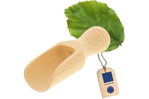 ‎HOFMEISTER HOLZWAREN HOFMEISTER® Dosing Scoop Made of Wood, 5.2 cm, Measuring Spoon for Spices, Tea, Coffee & Cereals, Safe Dosing, Weighing, Filling in Storage Containers, Tea Cans & Mason Jars