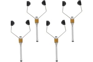 BESSTUUP 4 x Fliegenbindewerkzeuge, Materialien, Keramik, Spulen, Fadenhalter, Schwarz