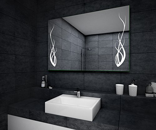 Design Badspiegel mit LED Beleuchtung Wandspiegel Badezimmerspiegel nach Maß