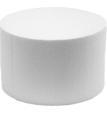 Set De 10 Bases Falsas De Poliestireno Para Tartas De 35 X 25 X 15 Cm Con 10 Cm De Altura